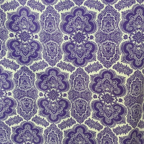 J.Crew Medallion Paisley No. 2 Pencil Skirt Purple Size 10 Knee Length New - Picture 7 of 12